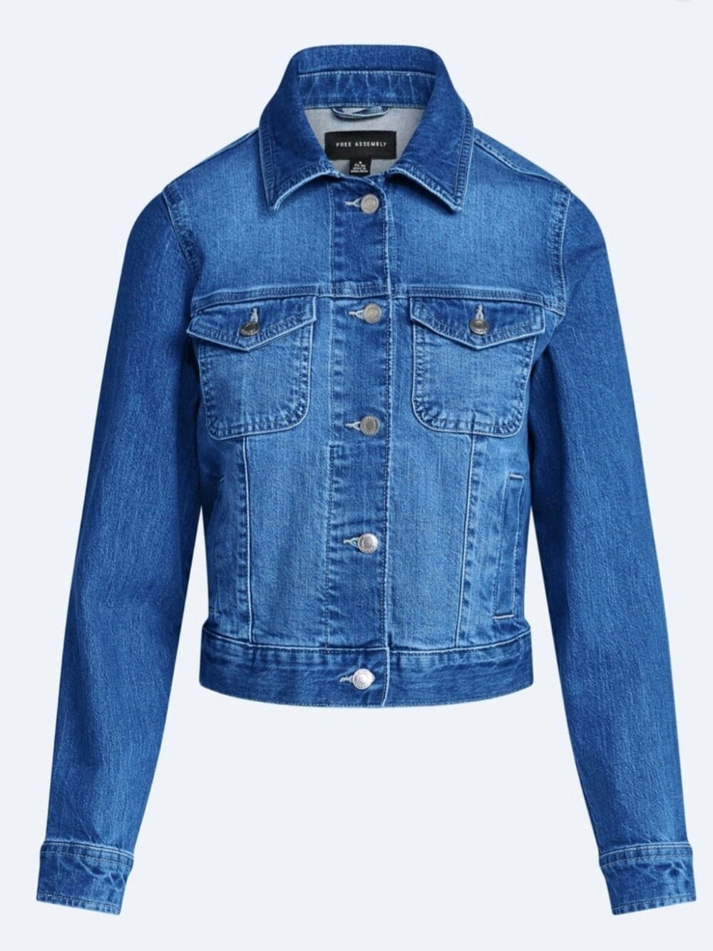 Free Assembly Women's Cropped Denim Jacket